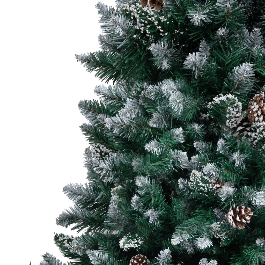 Vidaxx künstlicher Weihnachtsbaum mit Tannenzapfen und weißem Schnee 240 cm