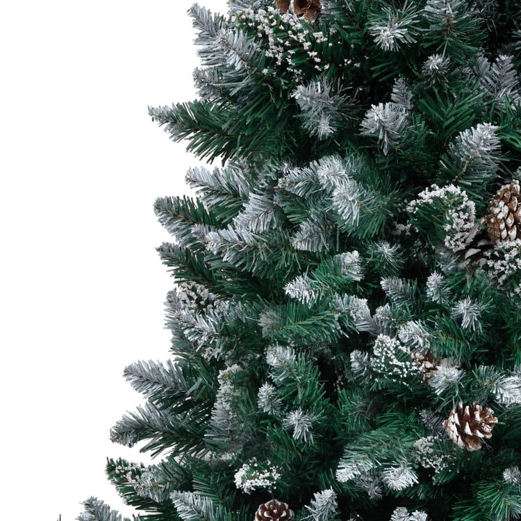 Vidaxx künstlicher Weihnachtsbaum mit Tannenzapfen und weißem Schnee 240 cm