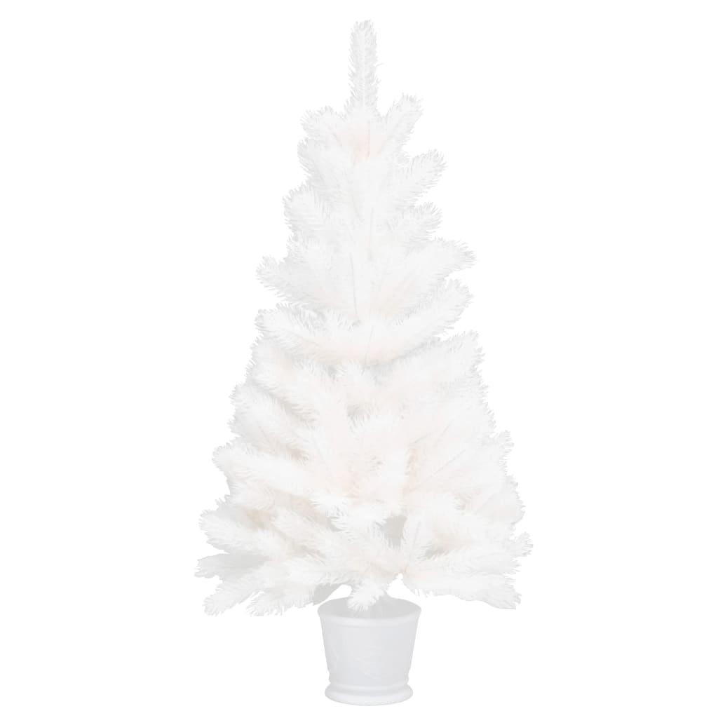 Vidaxl Kunstkerstboom mit lebensechten Nadeln 90 cm Weiß