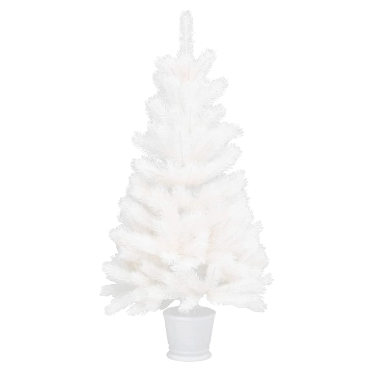Vidaxl Kunstkerstboom mit lebensechten Nadeln 90 cm Weiß