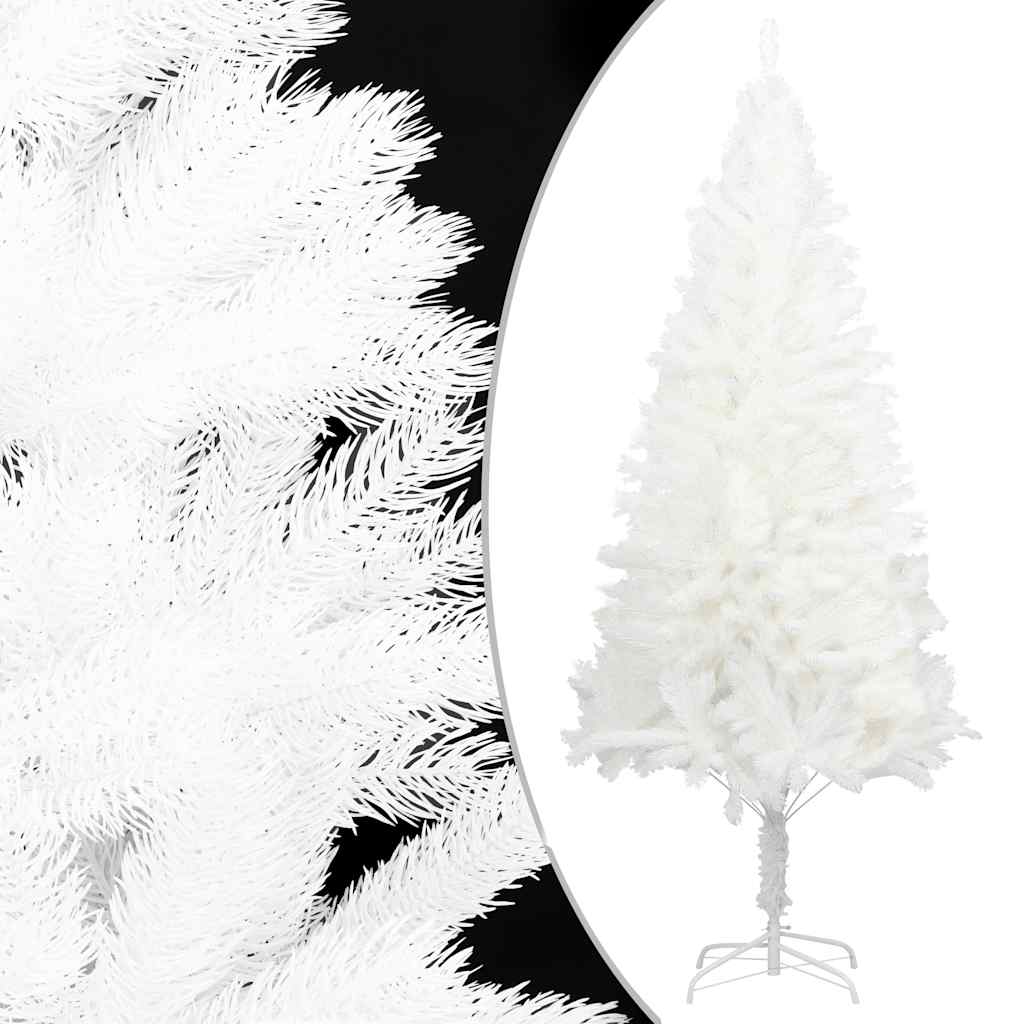 Vidaxl Kunstkerstboom mit lebensechten Nadeln 240 cm Weiß