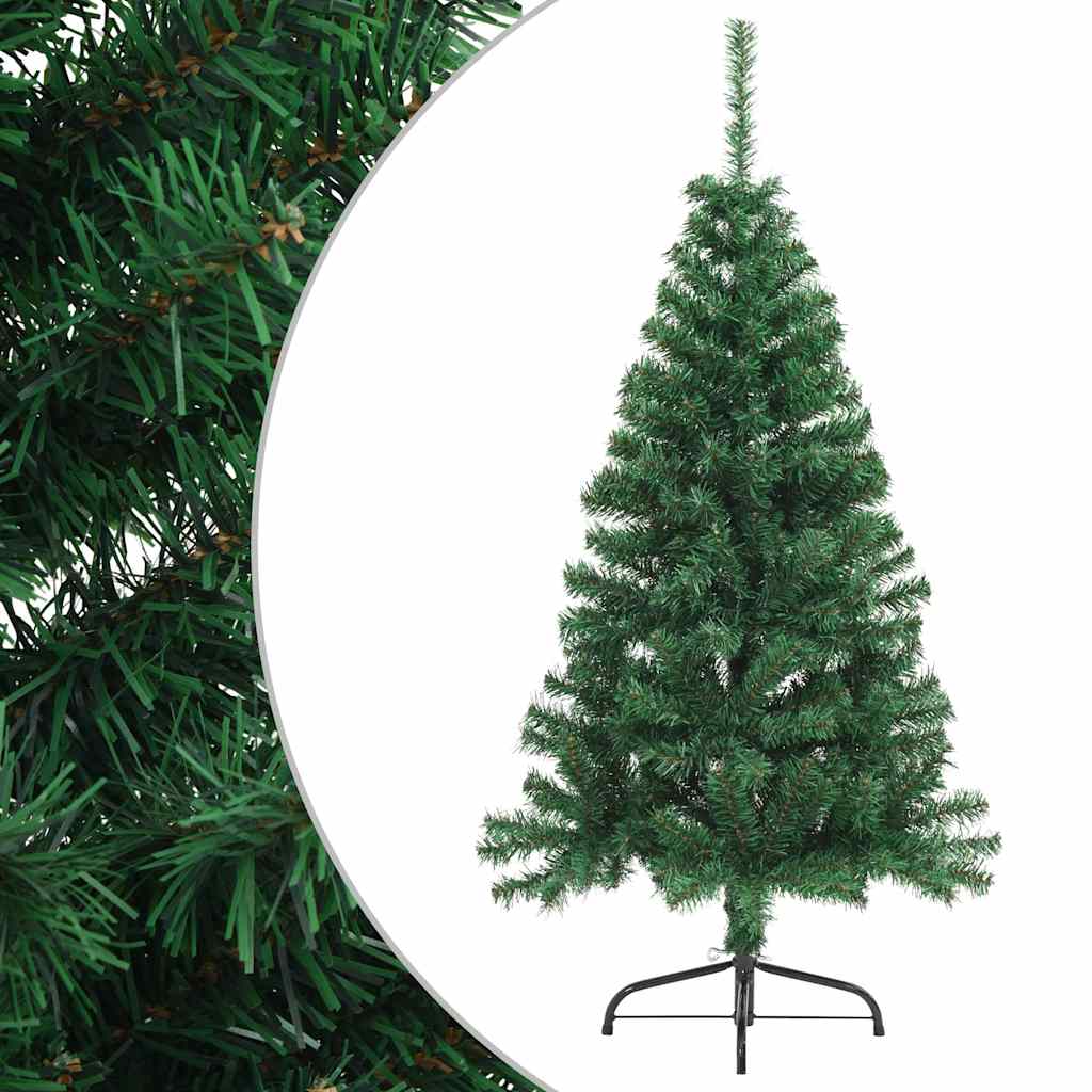 Vidaxl Kunstkerstboom mit Standardhälften 150 cm PVC Grün