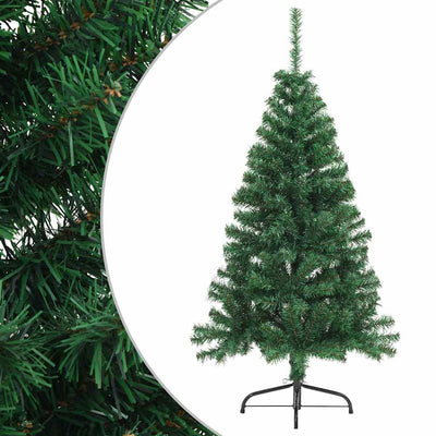 Vidaxl Kunstkerstboom mit Standardhälften 150 cm PVC Grün