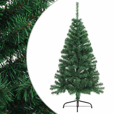Vidaxl Kunstkerstboom mit Standardhälften 150 cm PVC Grün