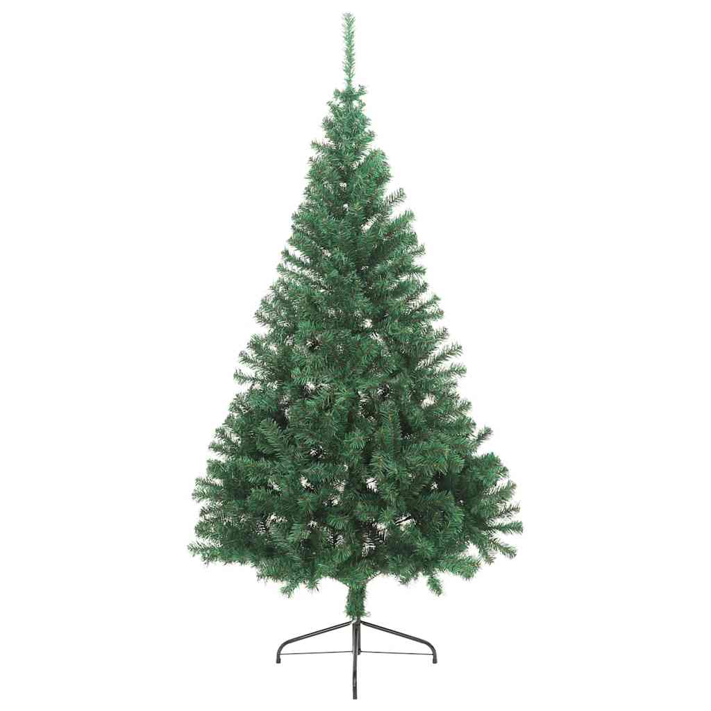 Vidaxl Kunstkerstboom mit Standardhälfte 180 cm PVC Green