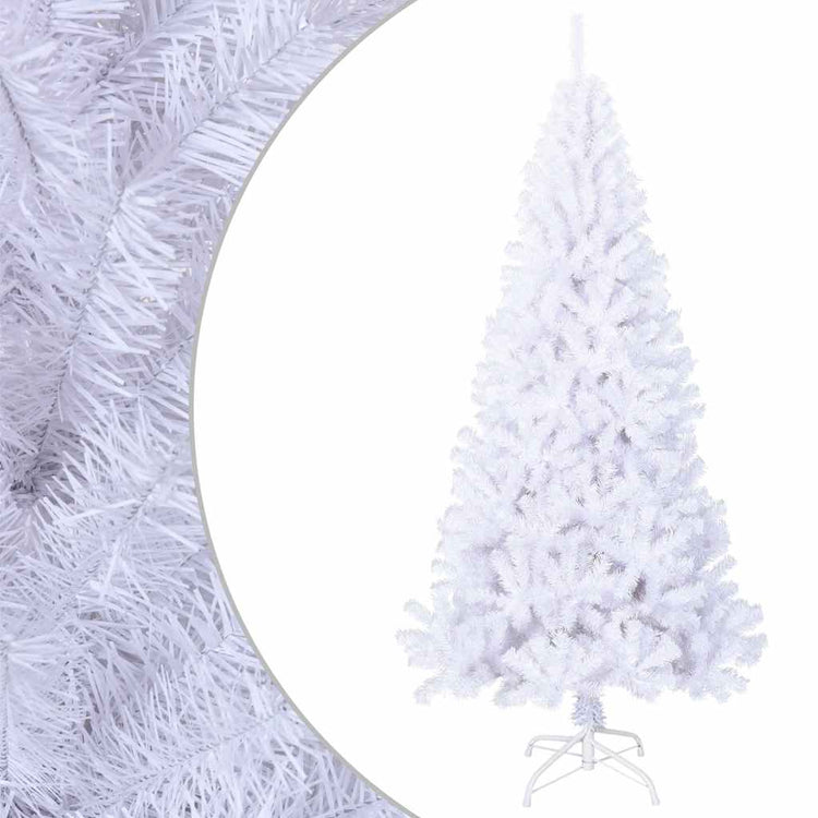 Vidaxl Kunstkerstboom mit dicken Zweigen 180 cm PVC Weiß