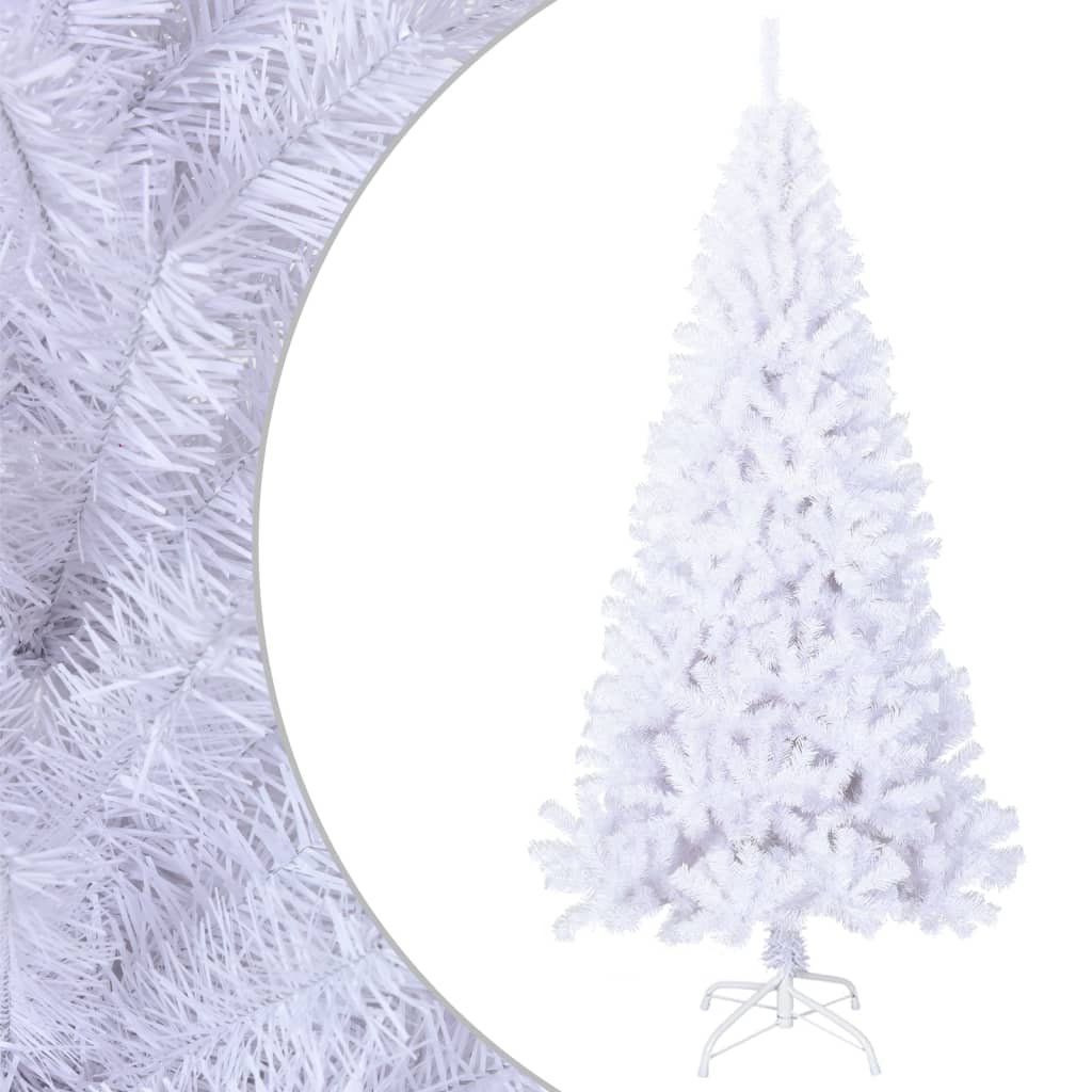Vidaxl Kunstkerstboom mit dicken Zweigen 240 cm PVC Weiß