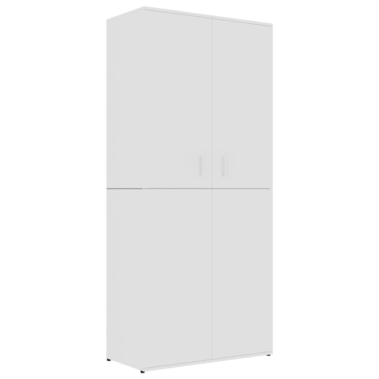 Vidaxl Schuhschrank 80x39x178 cm verarbeitetes Holz weiß