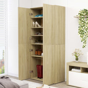 Vidaxl Schuhschrank 80x39x178 cm Propertiertes Holz Sonoma Oak gefärbt - afbeelding 3