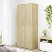 Vidaxl Schuhschrank 80x39x178 cm Propertiertes Holz Sonoma Oak gefärbt - afbeelding 1