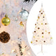 Vidaxl Kunstkerstboom mit Beleuchtung und Weihnachtsbällen 180 cm Weiß