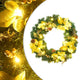 Vidaxx Weihnachtskranz mit LED-Beleuchtung grün 60 cm PVC