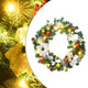 Vidaxl Weihnachtskranz mit LED -Leuchten 60 cm PVC Grün