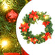 Vidaxl Weihnachtskranz mit LED -Leuchten 60 cm PVC Grün