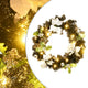 Vidaxl Weihnachtskranz mit LED -Leuchten 60 cm PVC Schwarz