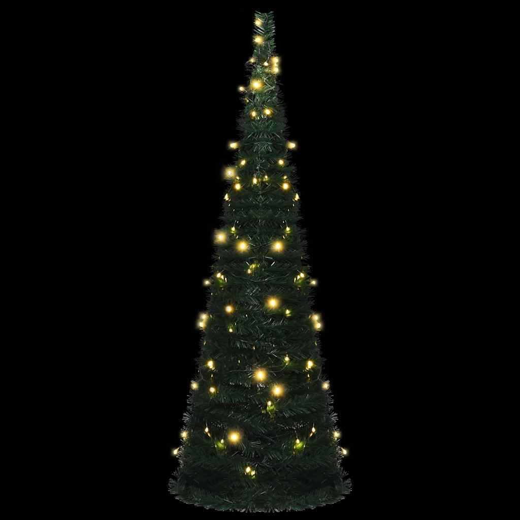 Vidaxl Kunstkerstboom mit Beleuchtung Popup 180 cm Grün