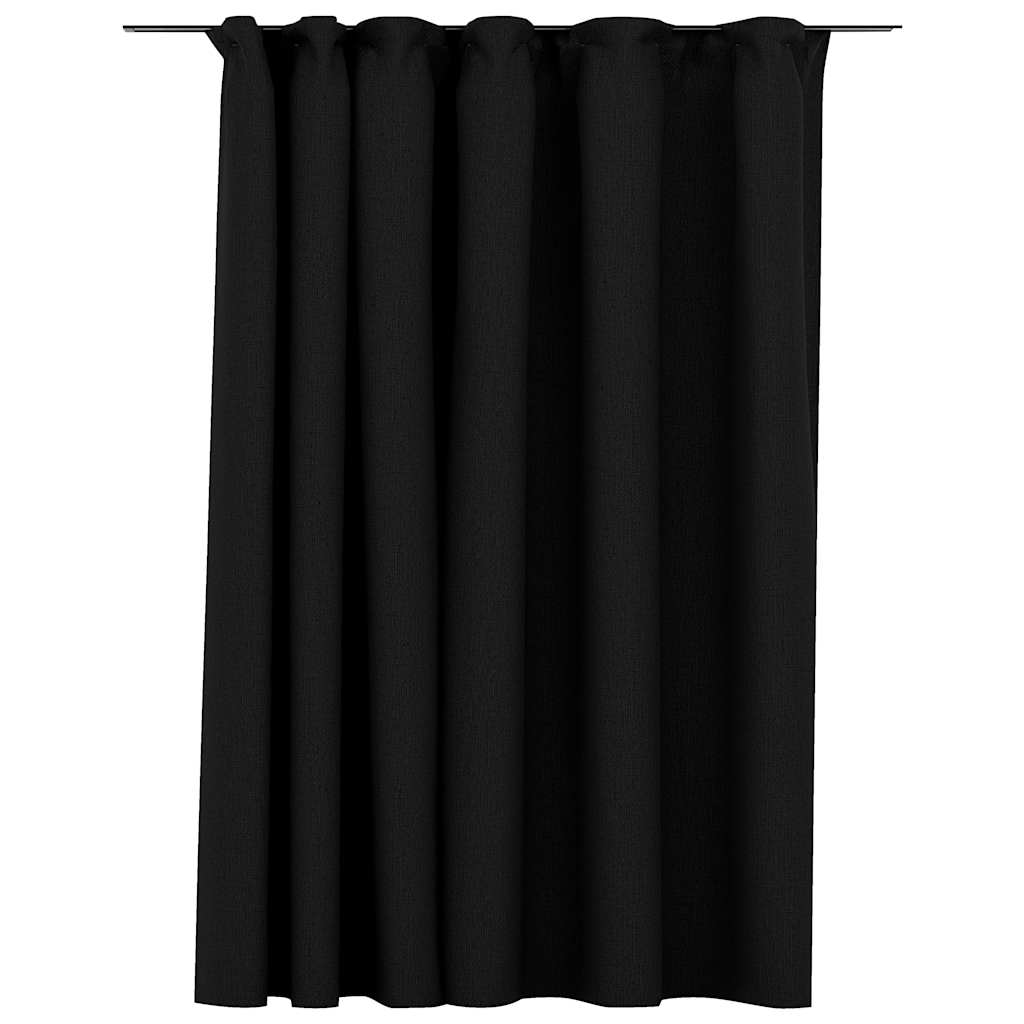Vidaxl -Vorhang -Leinen sehen verdammt aus Haken 290x245 cm Anthrazit