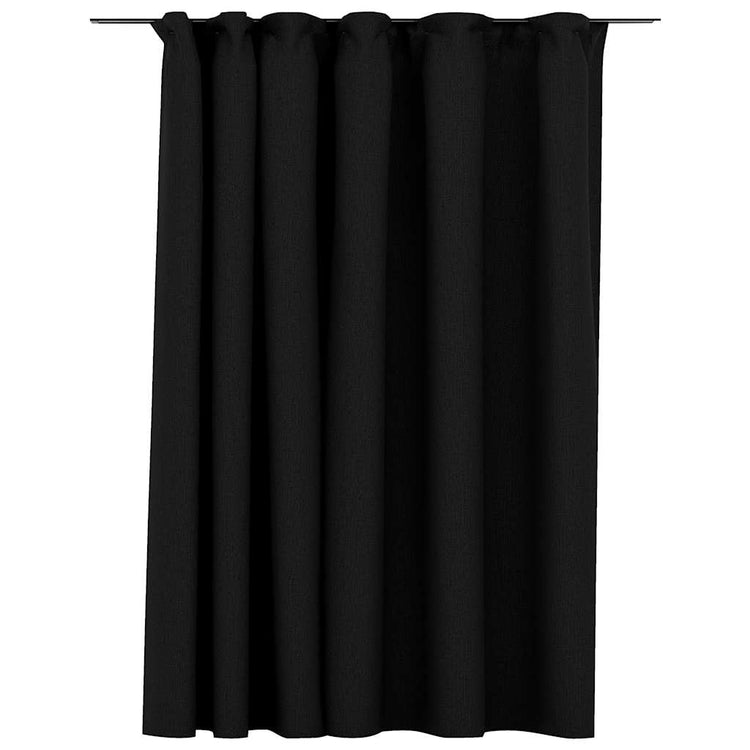 Vidaxl -Vorhang -Leinen sehen verdammt aus Haken 290x245 cm Anthrazit