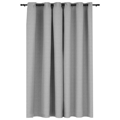 Vidaxl Vorhang Leinen sehen mit den Augen 290x245 cm grau aus
