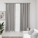 Vidaxl Vorhänge Leinen -Look Blackout Haken 2 ST 140x175 cm Grau