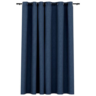 Vidaxl Curtain -Leinen sehen mit den Augen 290x245 cm blau aus.