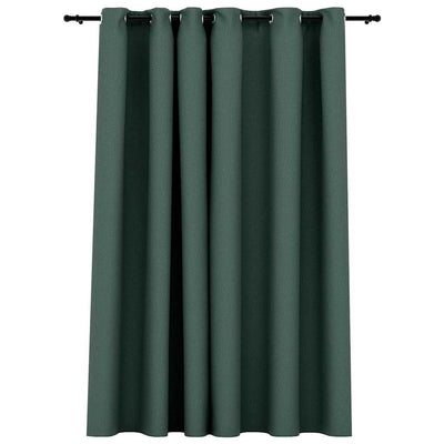 Vidaxl Curtain -Leinen sehen mit den Augen 290x245 cm grün aus