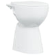 Vidaxl-Toilette erhöht 7 cm weich-close-bandloser Keramik Weiß