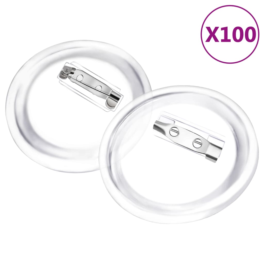 Vidaxl -Tasten mit Stiften 100 St 44 mm Acryl