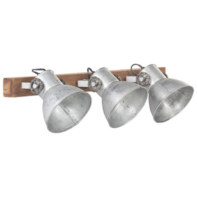 Vidaxl Wandlampe Industrial E27 65x25 cm Silberfarbe