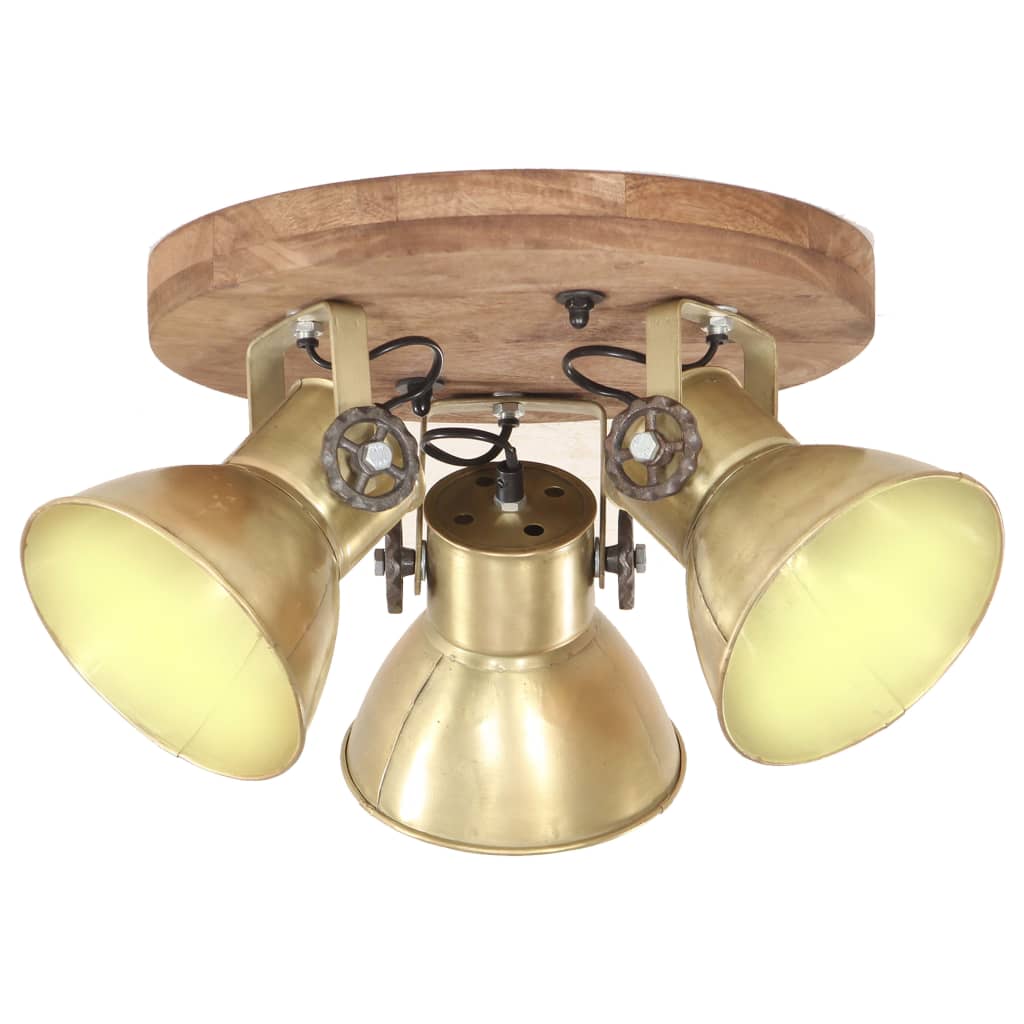 VIDAXL -Deckenlampe Industrial 25 W E27 42x27 cm Messing -Colored