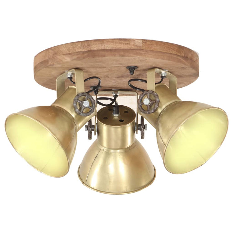VIDAXL -Deckenlampe Industrial 25 W E27 42x27 cm Messing -Colored