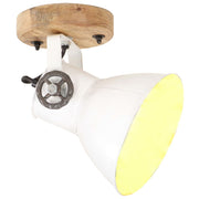 VIDAXL -Wand Deckenlampen Industrie 2 ST E27 20x25 cm Weiß - afbeelding 2