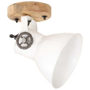 VIDAXL -Wand Deckenlampen Industrie 2 ST E27 20x25 cm Weiß - afbeelding 3