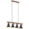 Vidaxl Deckenlampe Industrial E27 Mangohout Schwarz