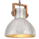 Vidaxl Hanging Lamp Industrial um 25 W E27 40 cm Silberfarbe