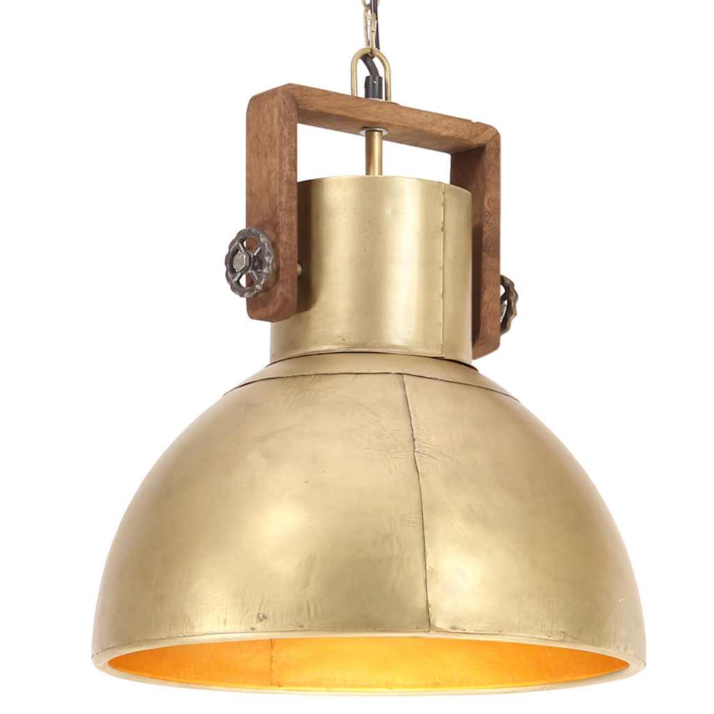 Vidaxl Hanging Lamp Industrial um 25 W e27 40 cm Messing -Colored