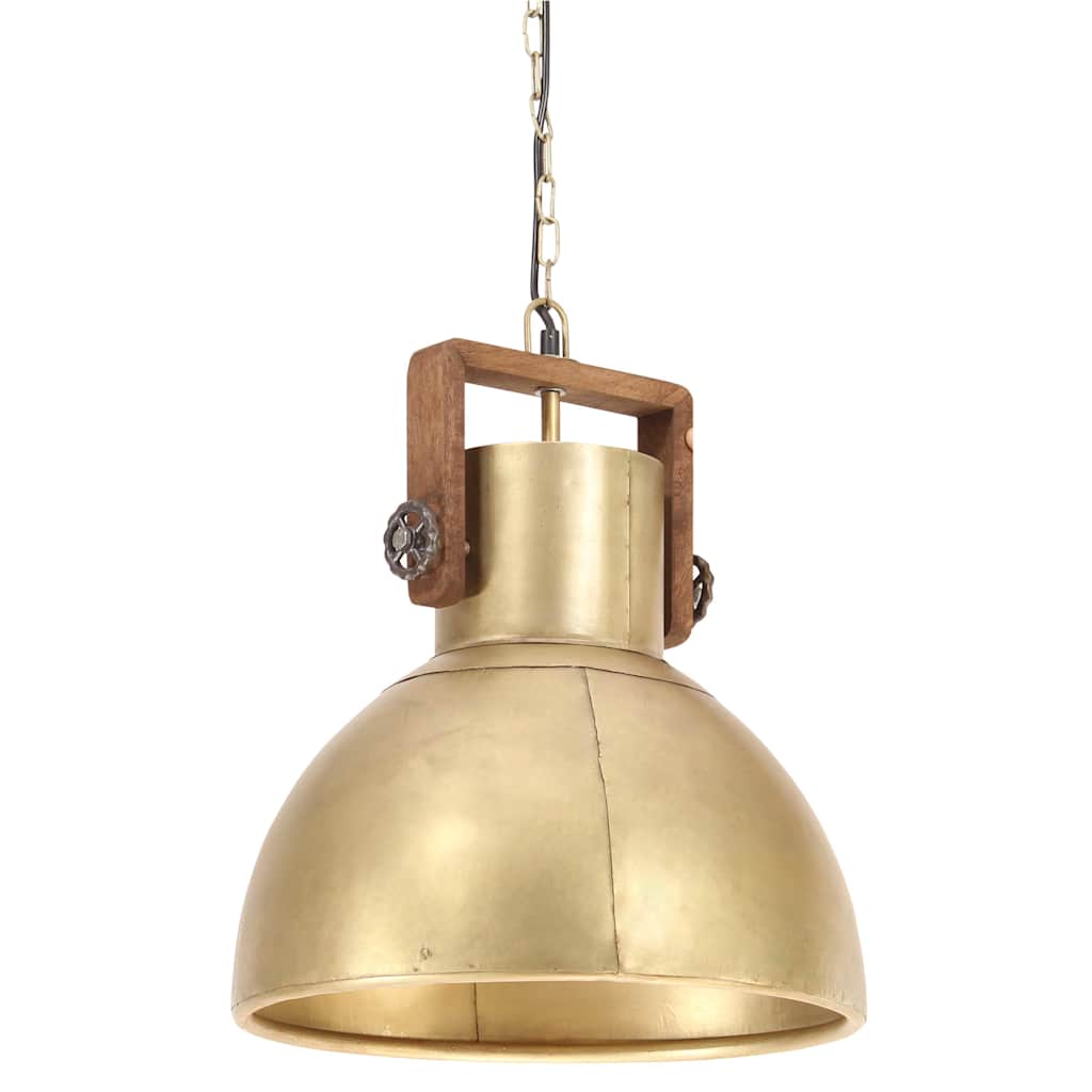 Vidaxl Hanging Lamp Industrial um 25 W e27 40 cm Messing -Colored