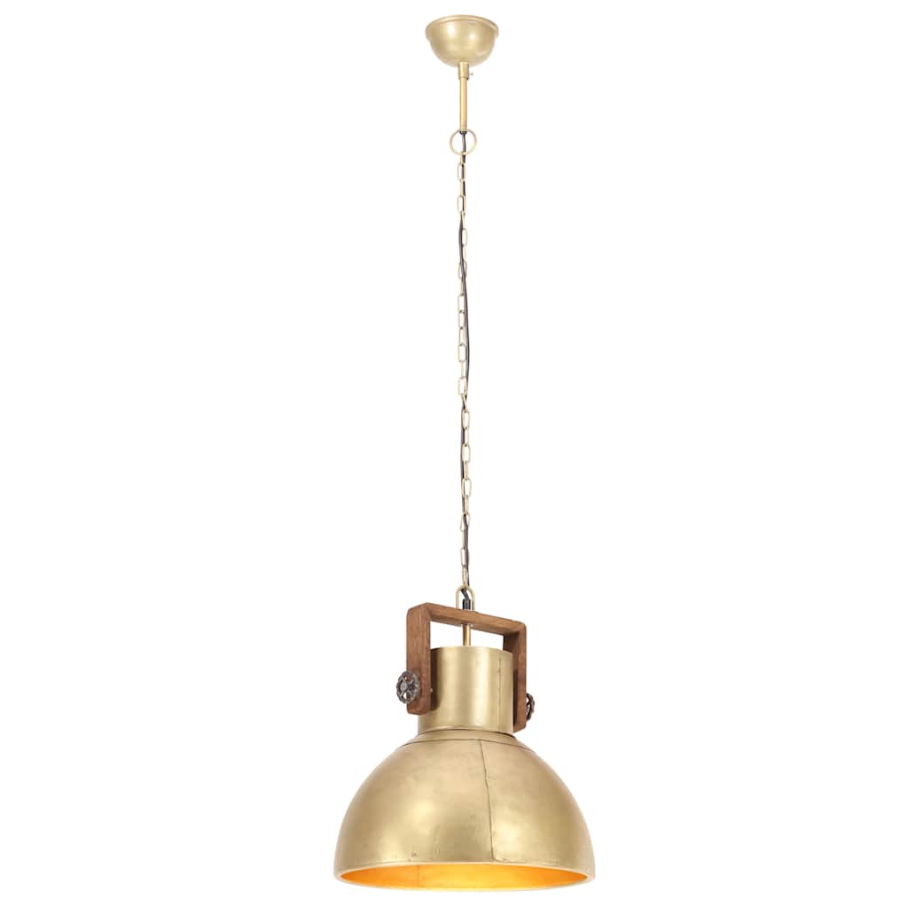 Vidaxl Hanging Lamp Industrial um 25 W e27 40 cm Messing -Colored
