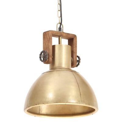 Vidaxl Hanging Lamp Industrial um 25 W E27 30 cm Messing -Colored