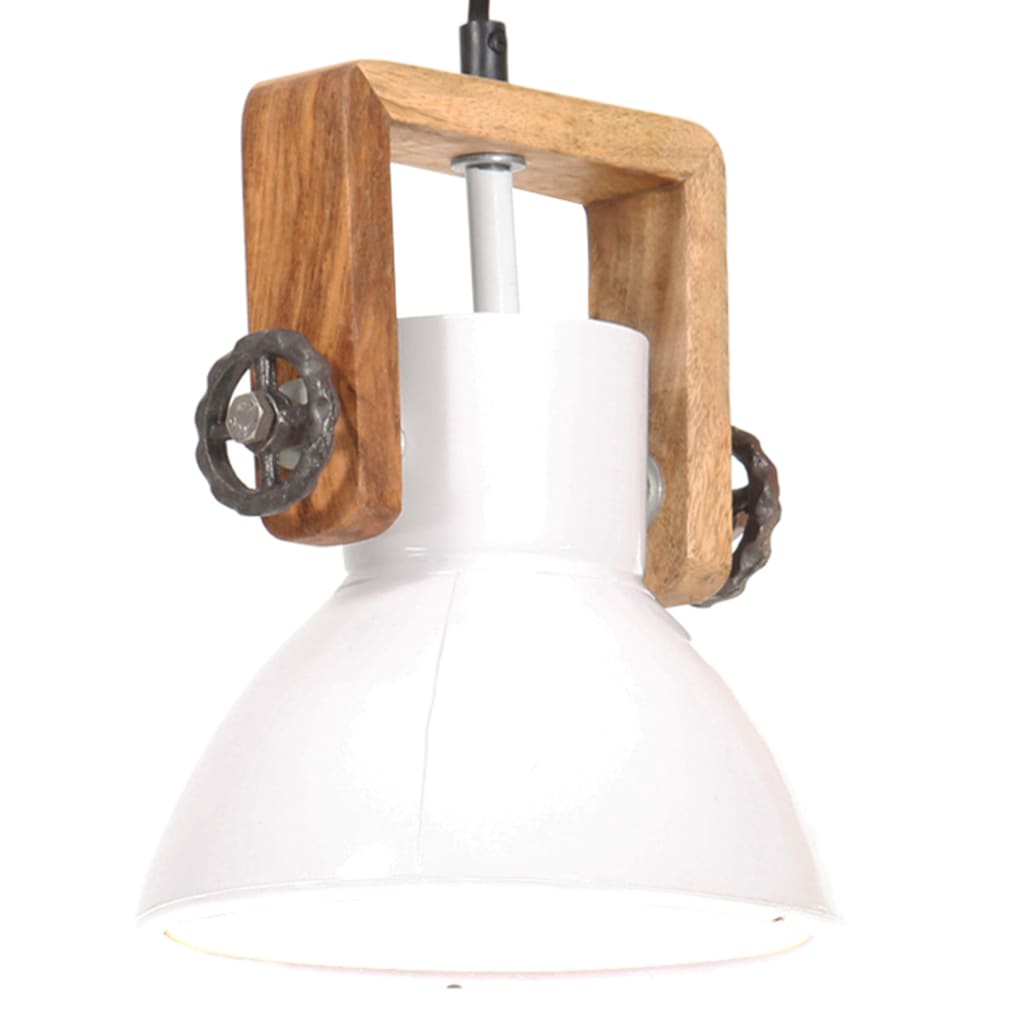 Vidaxl Hanging Lamp Industrial um 25 W e27 19 cm Weiß