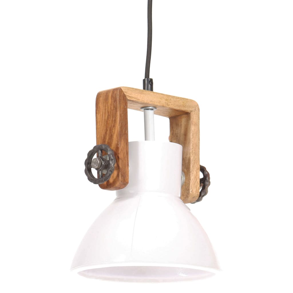 Vidaxl Hanging Lamp Industrial um 25 W e27 19 cm Weiß