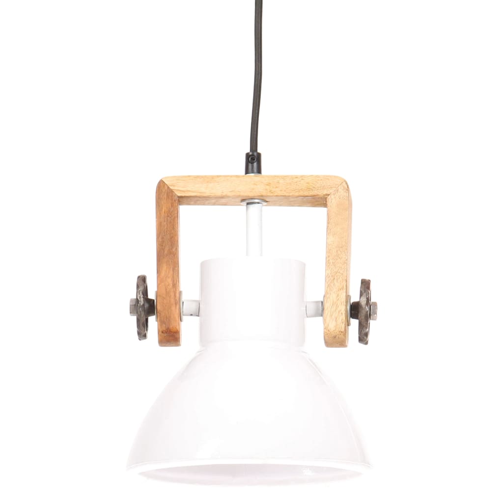 Vidaxl Hanging Lamp Industrial um 25 W e27 19 cm Weiß