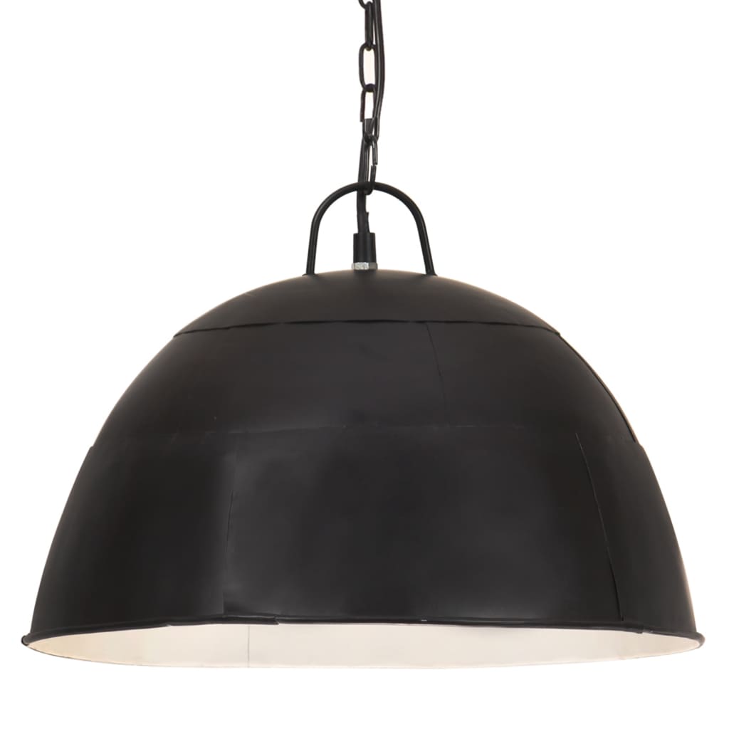 Vidaxl Hanging Lamp Industrial Vintage Runde 25 W E27 41 cm Schwarz