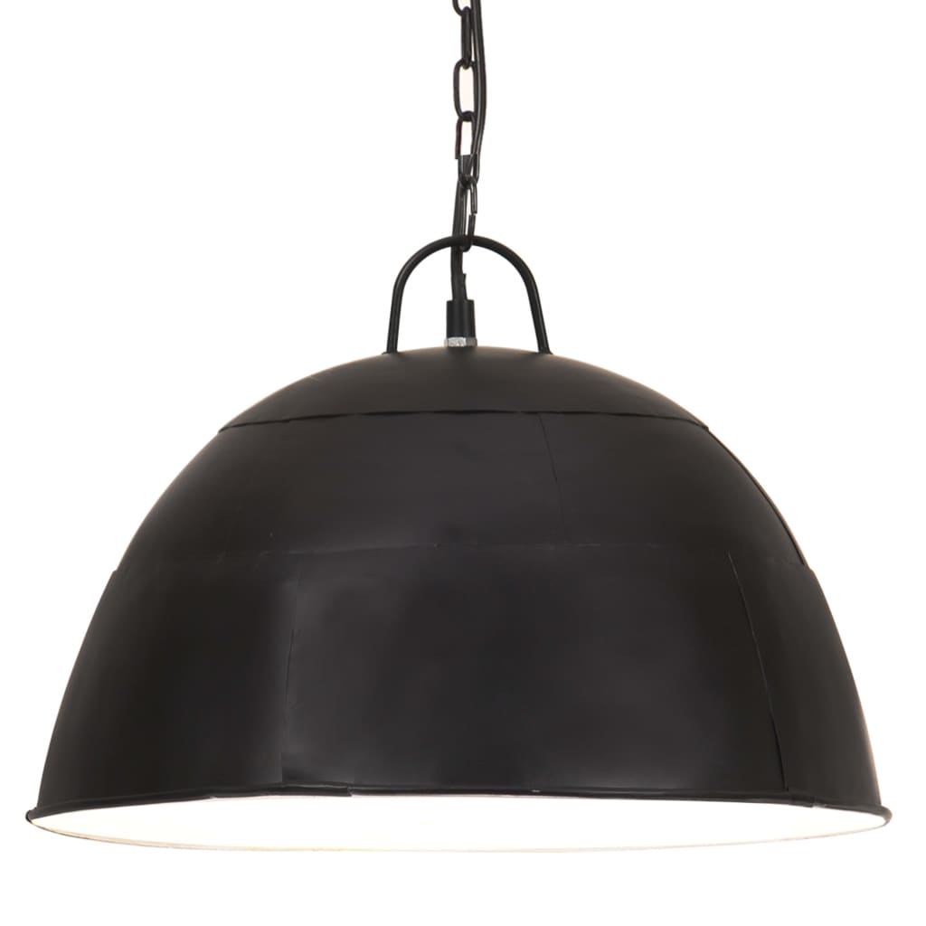 Vidaxl Hanging Lamp Industrial Vintage Runde 25 W E27 41 cm Schwarz