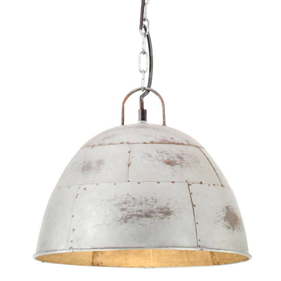 Vidaxl Hanging Lamp Industrial Vintage Runde 25 W E27 31 cm Silberfarbe