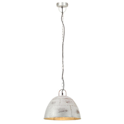 Vidaxl Hanging Lamp Industrial Vintage Runde 25 W E27 31 cm Silberfarbe