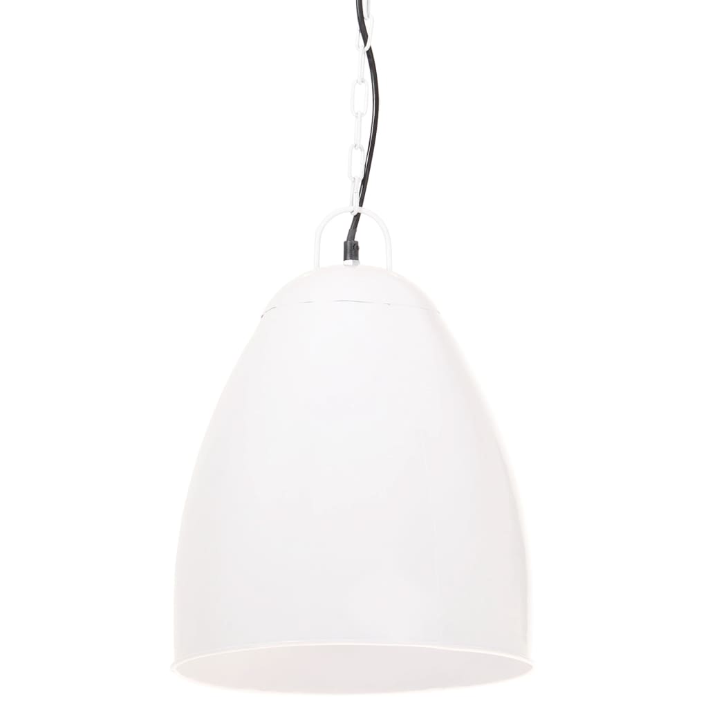 Vidaxl Hanging Lamp Industrial um 25 W E27 32 cm Weiß