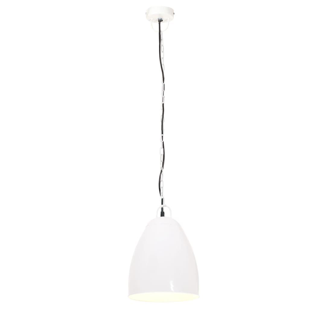 Vidaxl Hanging Lamp Industrial um 25 W E27 32 cm Weiß