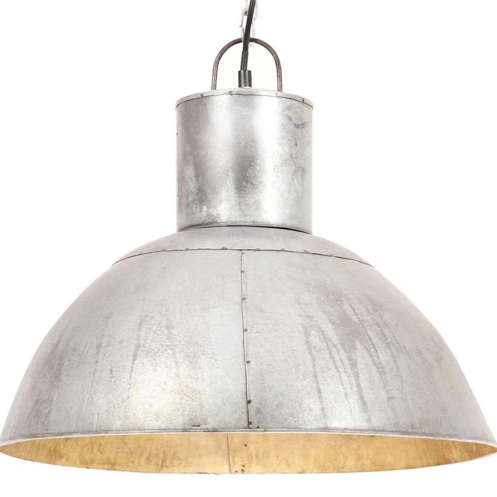 Vidaxl Hanging Lampe um 25 W e27 48 cm Silberfarbe
