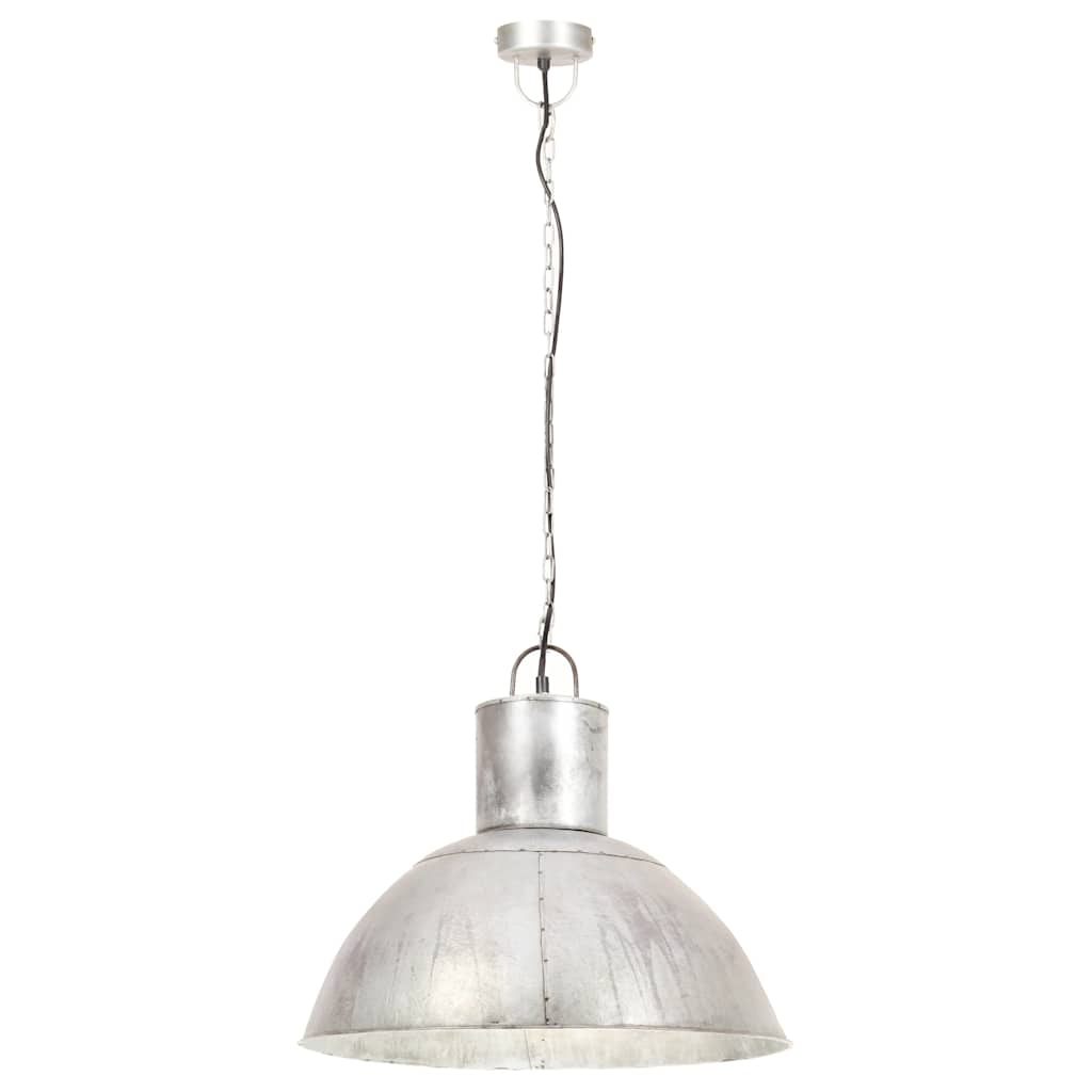 Vidaxl Hanging Lampe um 25 W e27 48 cm Silberfarbe